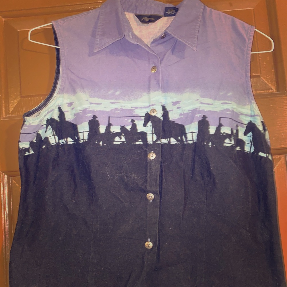 Vintage Roper sleeveless button up